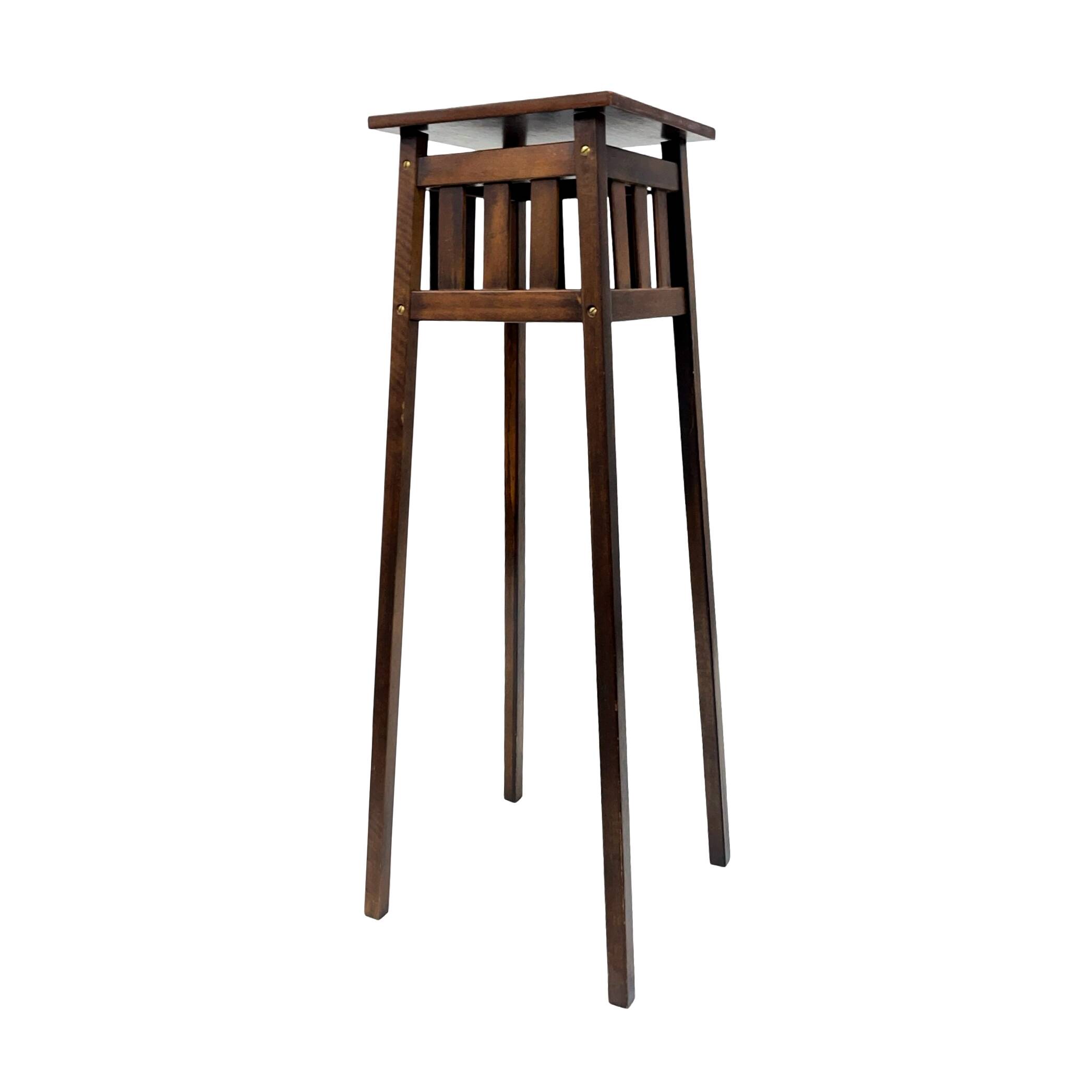 Art Deco Wooden Flower Stand Vintage, France 1930s