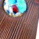 Capo Esmaltes vintage mirror 1960 wood and enamel