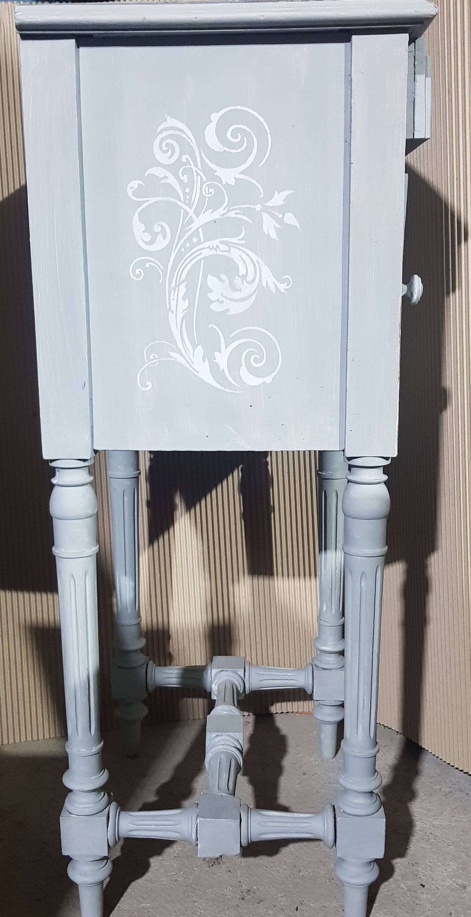 Bedside louis XVI style - Relooké shabby