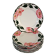 8 assiettes plates Villeroy & Boch "Wild rose", 1970