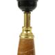 Pied de lampe classique en onyx, marbre et laiton, années 60