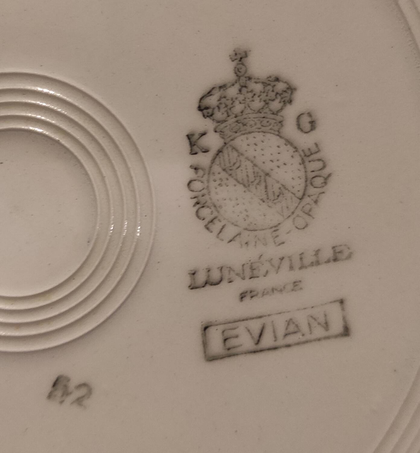 6 Lunéville plates 22 cm