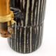 Vintage ceramic and bamboo pitcher vase • BR Keramik Denmark • 1960s
