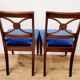 Six chaises en bois bleu azur