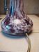 Lampe en verre de Murano améthyste