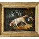 Hunting Scene with Two Dogs, 1820, Oil on Canvas