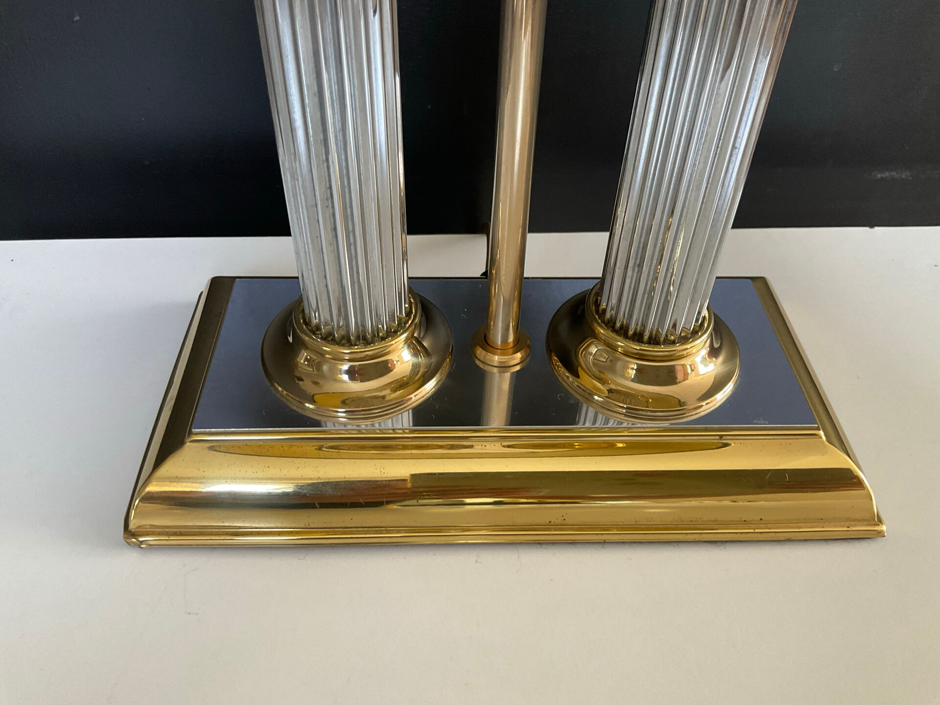 Hollywood Regency bouillotte lamp from the 1970s.