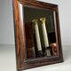 Miroir vintage à cadre cannelé