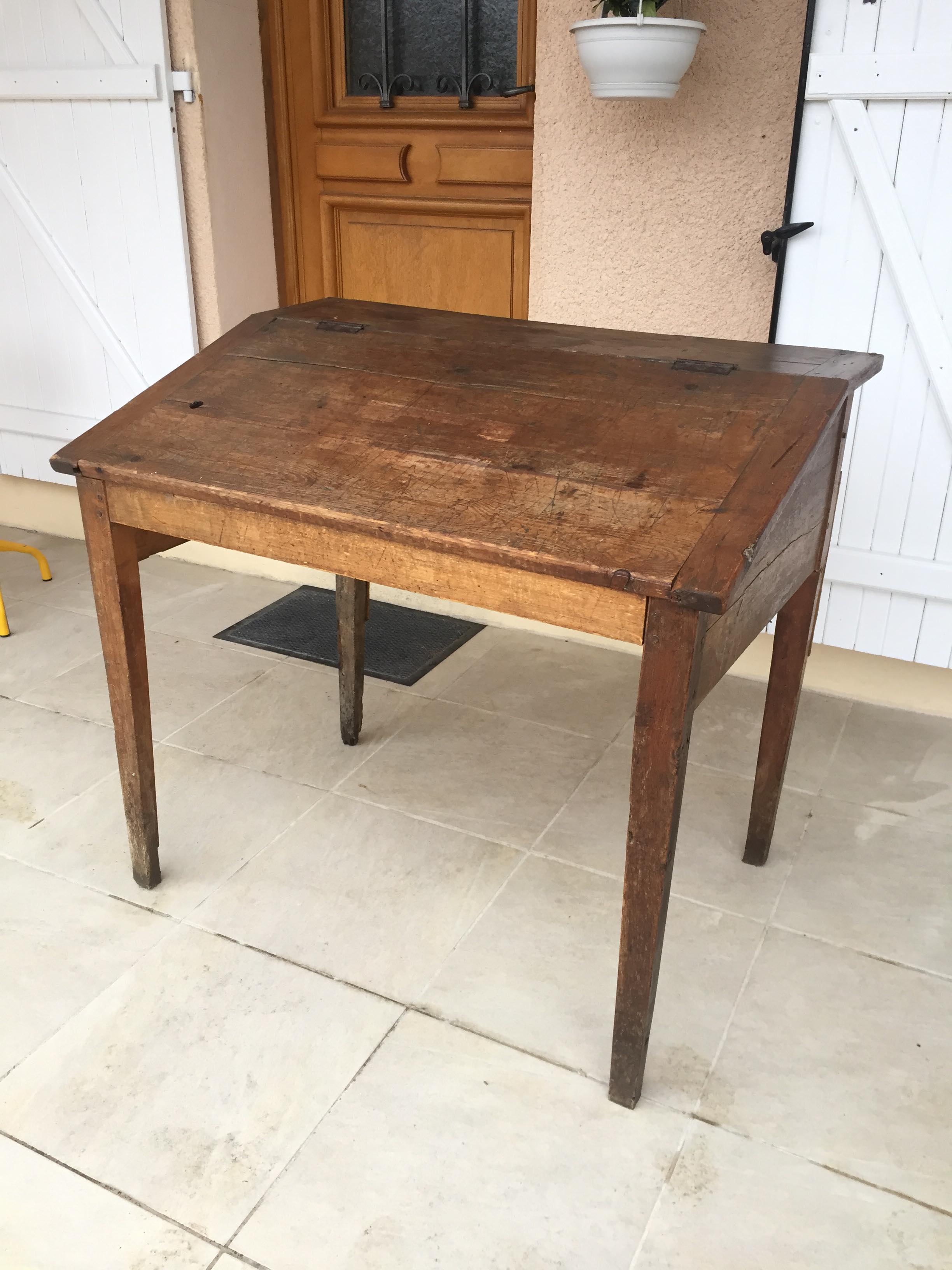 Pupitre ancien bureau vintage