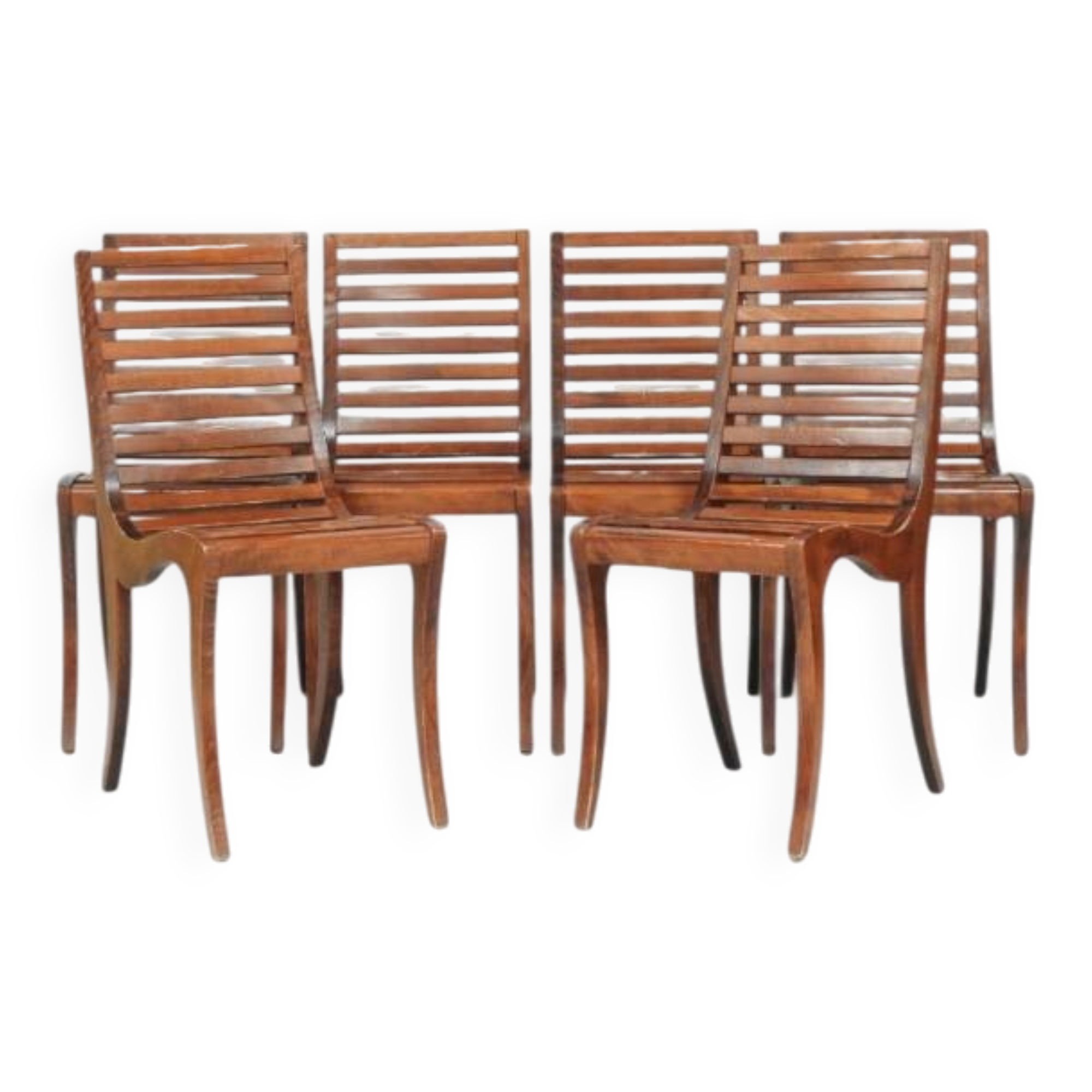 Suite de 6 chaises Mana par Thibault Desombre pour Socaline