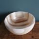 Empty bowl onyx alabaster pocket