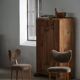 Danish chair from the mid-20th century, dining/office chair in lamb's wool, Eva Koppel, 1950s.