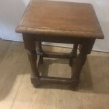 Small children's table (or coffee table) in brown varnished oak.