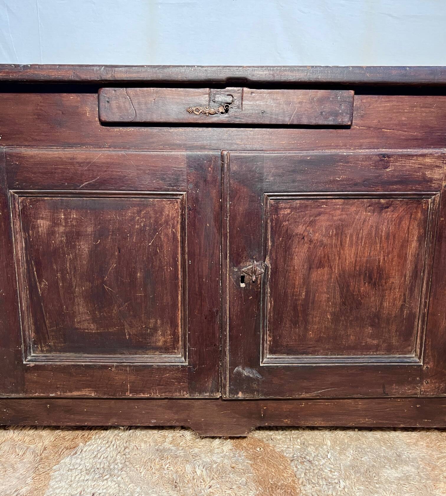 18th century mahogany store bank counter to be restored