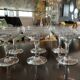 6 champagne glasses. Saint Louis crystal.