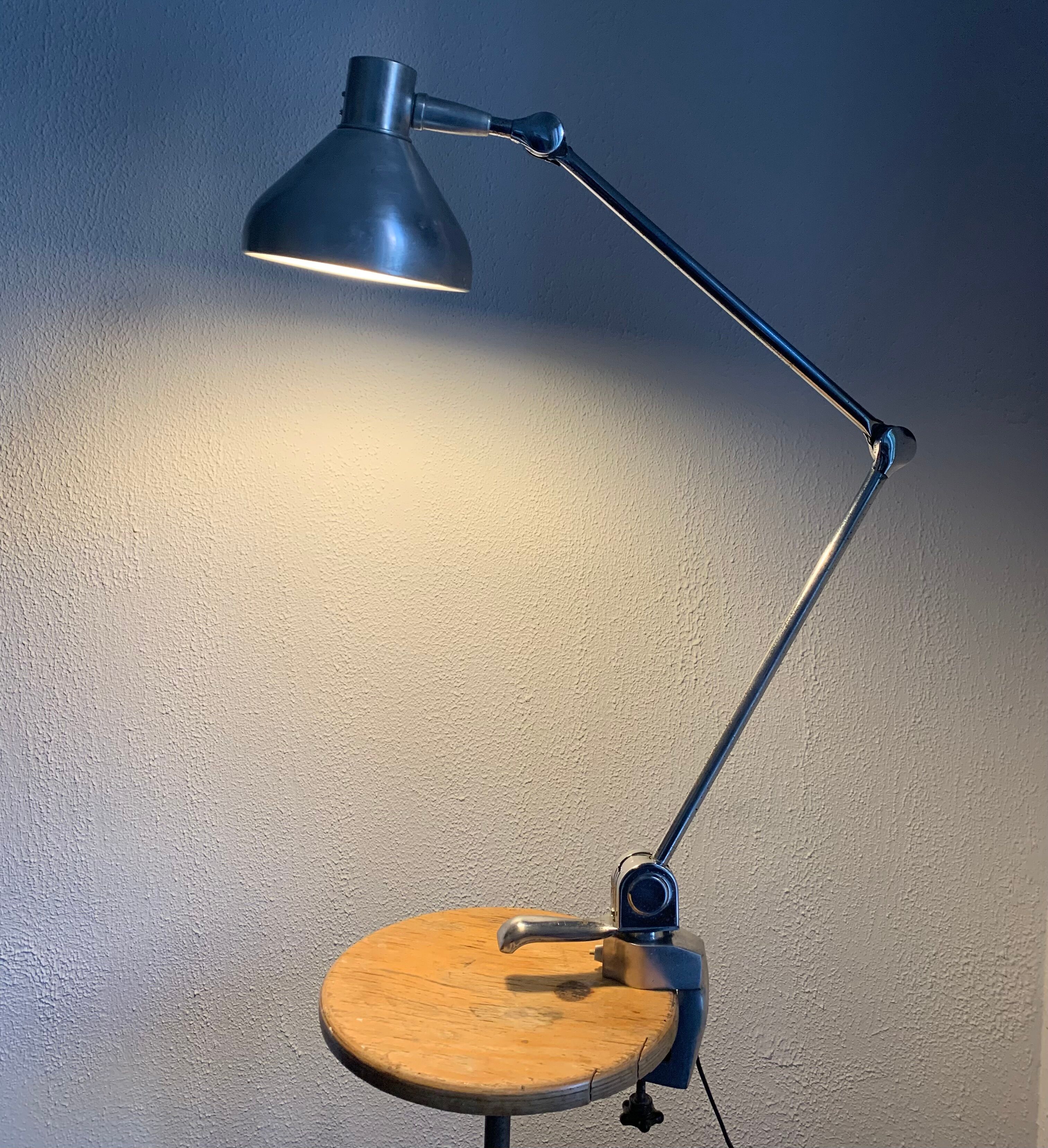 Vintage lamp 1950 industrial factory Jumo 820 - 75cm