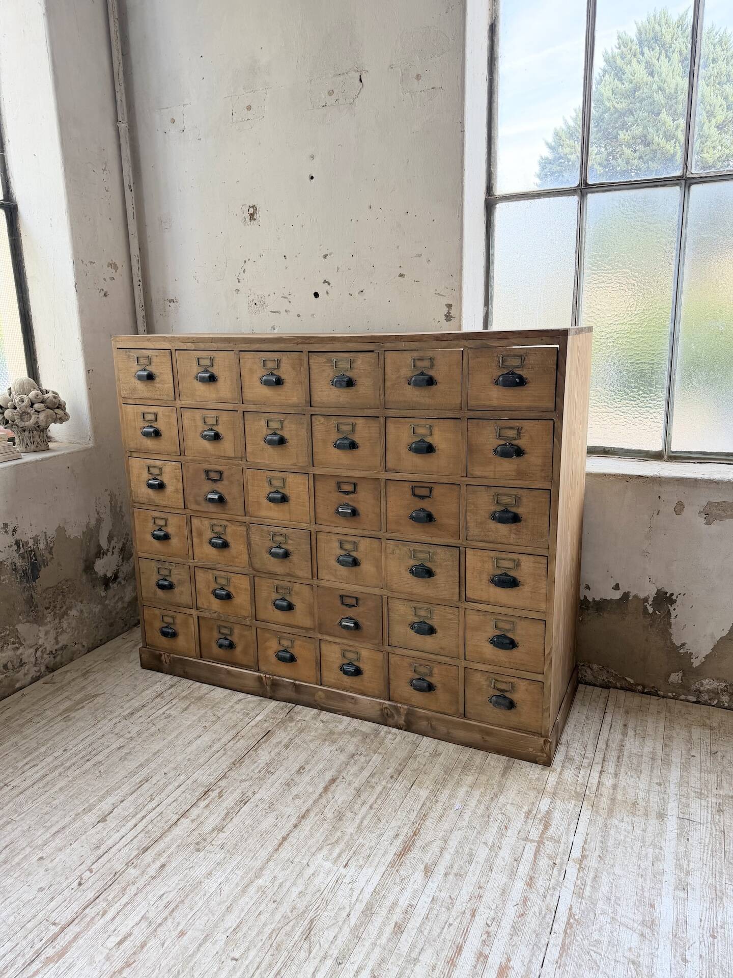 1950s pine workbench XL 160cm