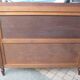 Old bed in mahogany and oak