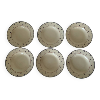 Assiettes creuses en terre de fer