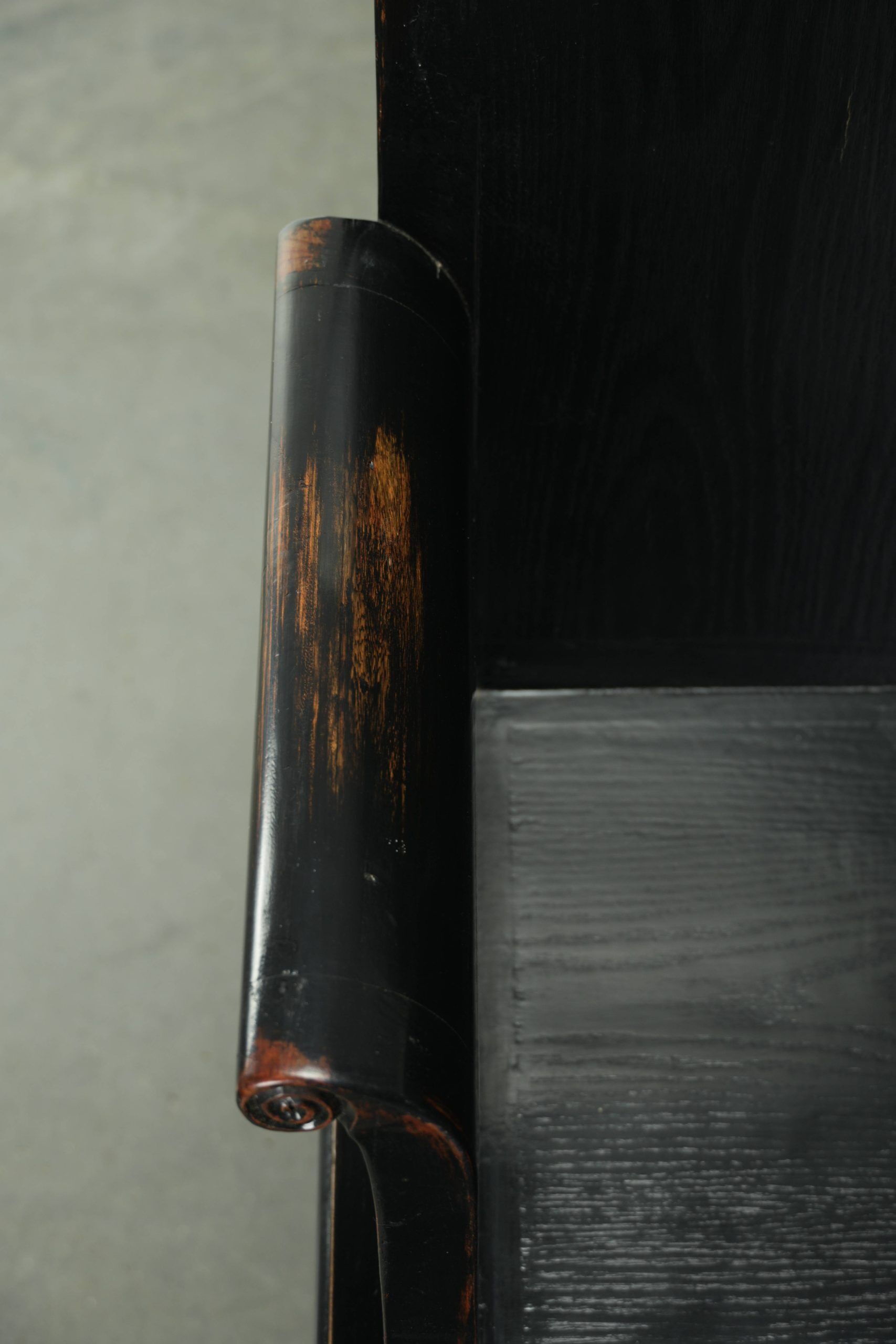 Chaise en bois noir / chaise d'appoint de style chinois