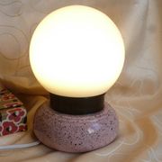 Ball lamp, ceramic and opaline ball lamp, mood and living room lamp