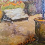 Tableau Villa Provençale daté 1934