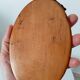 Mini antique walnut mirror from the 19th century.