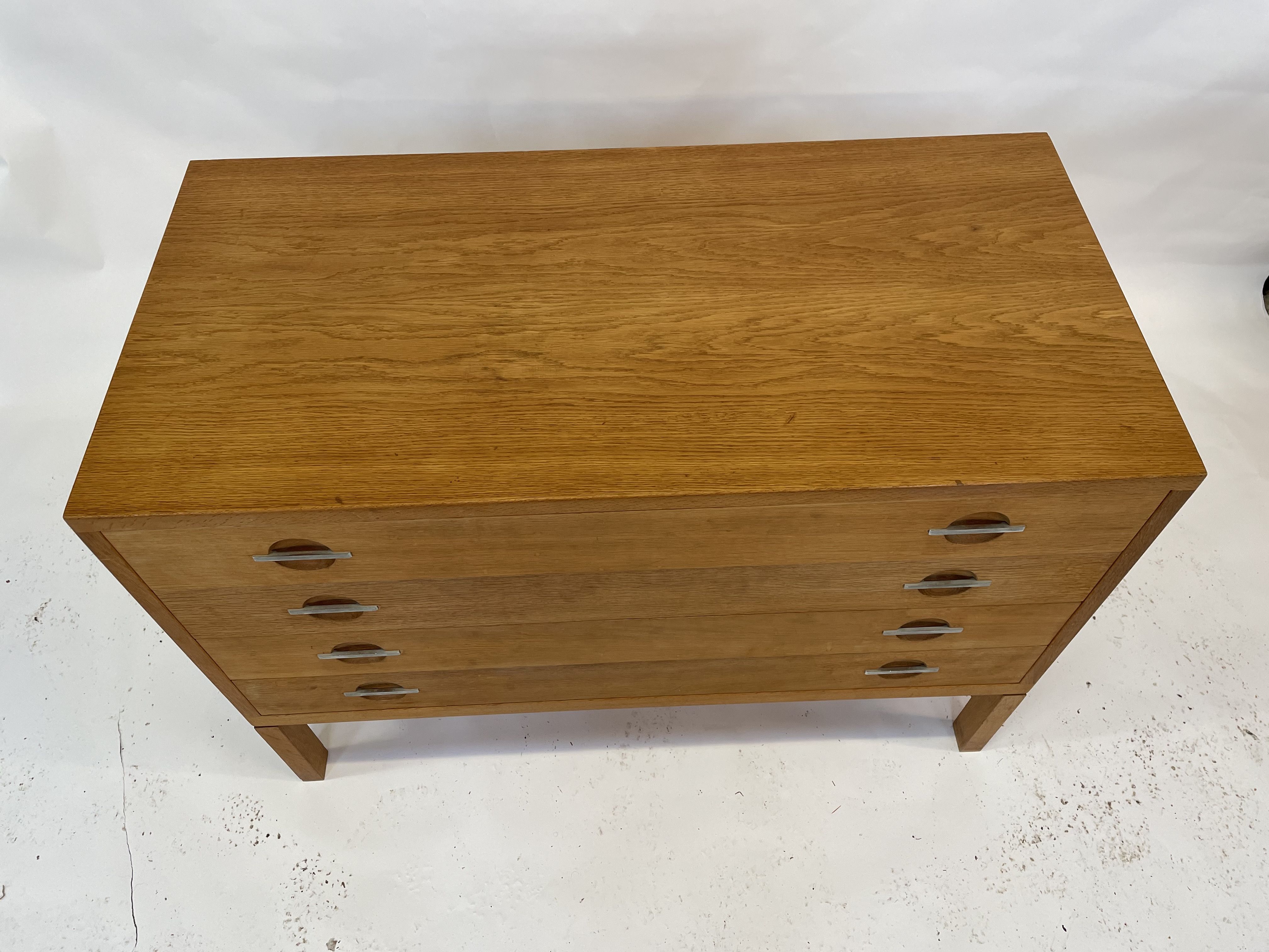 Hans J Wegner oak chest of drawers for RY Møbler, Denmark 60