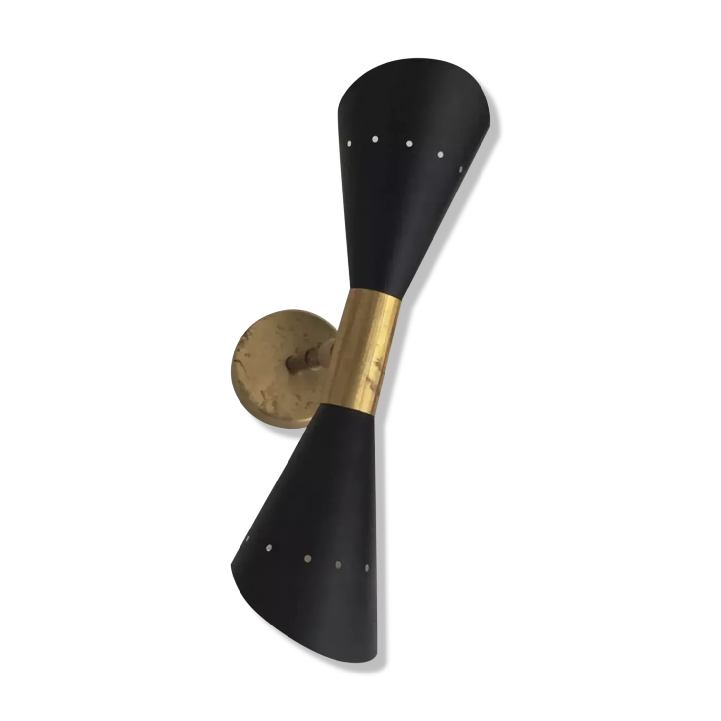 Butterfly black wall lamp