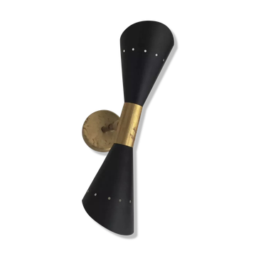 Butterfly black wall lamp