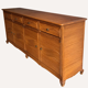 Pencil or split reed rattan wicker side board cabinet, Vivai del Sud
