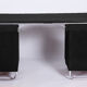 Restored Black Bauhaus Beech Writing Desk, Mücke-Melder, Czechia, 1930s