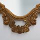 Belgian Baroque Gold Framed Oval Mirror, 1950s