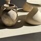 Large cream vase with double spiral handles in antique style, made of terracotta, H42 D3.