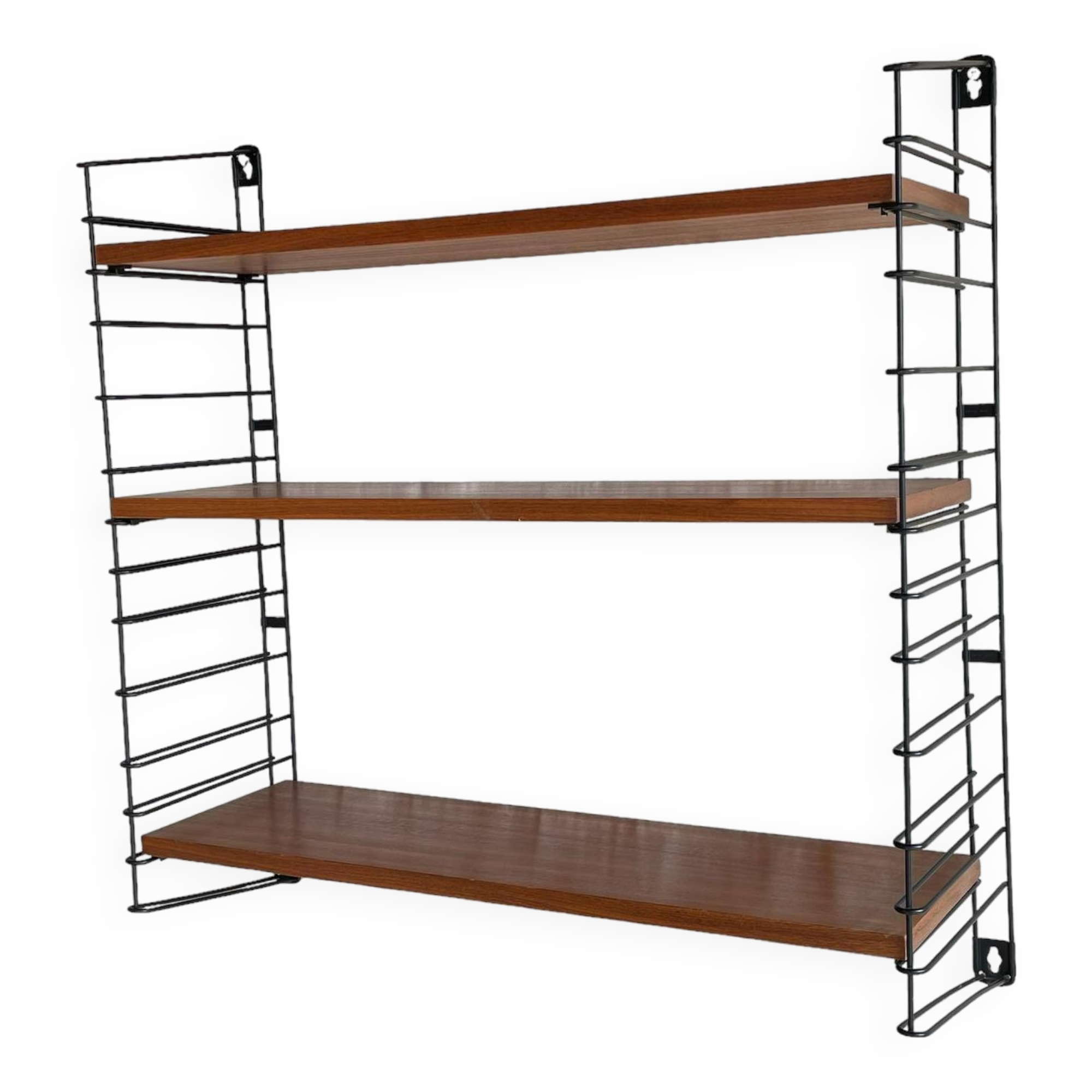 Scandinavian modular shelf Tomado Holland design metal and wood vintage 50's 60's