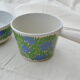 Set of 2 pans Le Creuset blue/green pattern 70s