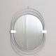 Smoked Wall Mirror with a Triple Chrome-Plated Metal Frame, Italy