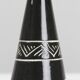 Black ceramic table lamp with sgraffito detail, Scandinavia, 1960s/1970s