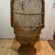 Vintage rattan armchair – High back – 1970s