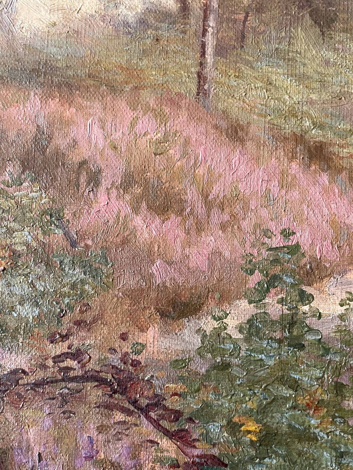 Painting painting old school of Barbizon nineteenth