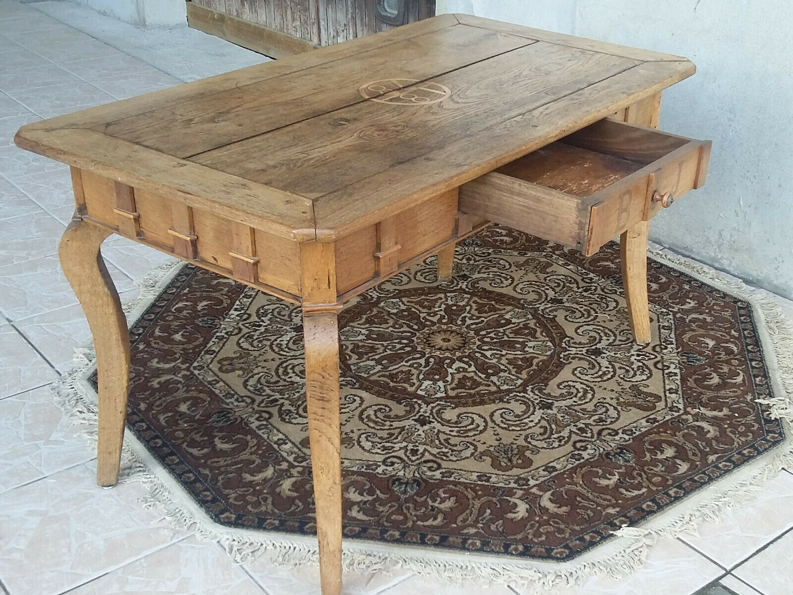 Louis XV oak table 1878