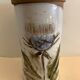 Bottle holder or refresher Albert Thiry, in glazed ceramic Vallauris, thistle decoration, 1960