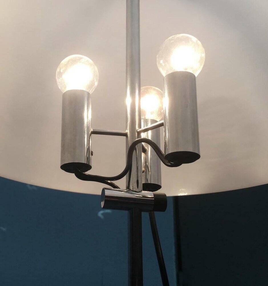 Lampe sur pied de style espace mi-siècle par Gino Sarfatti pour Artimeta, années 1960