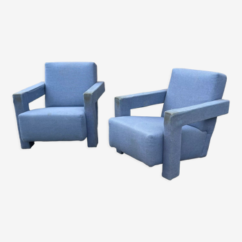 Pair of armchairs Utrecht by Gerrit Thomas Rietveld for Cassina