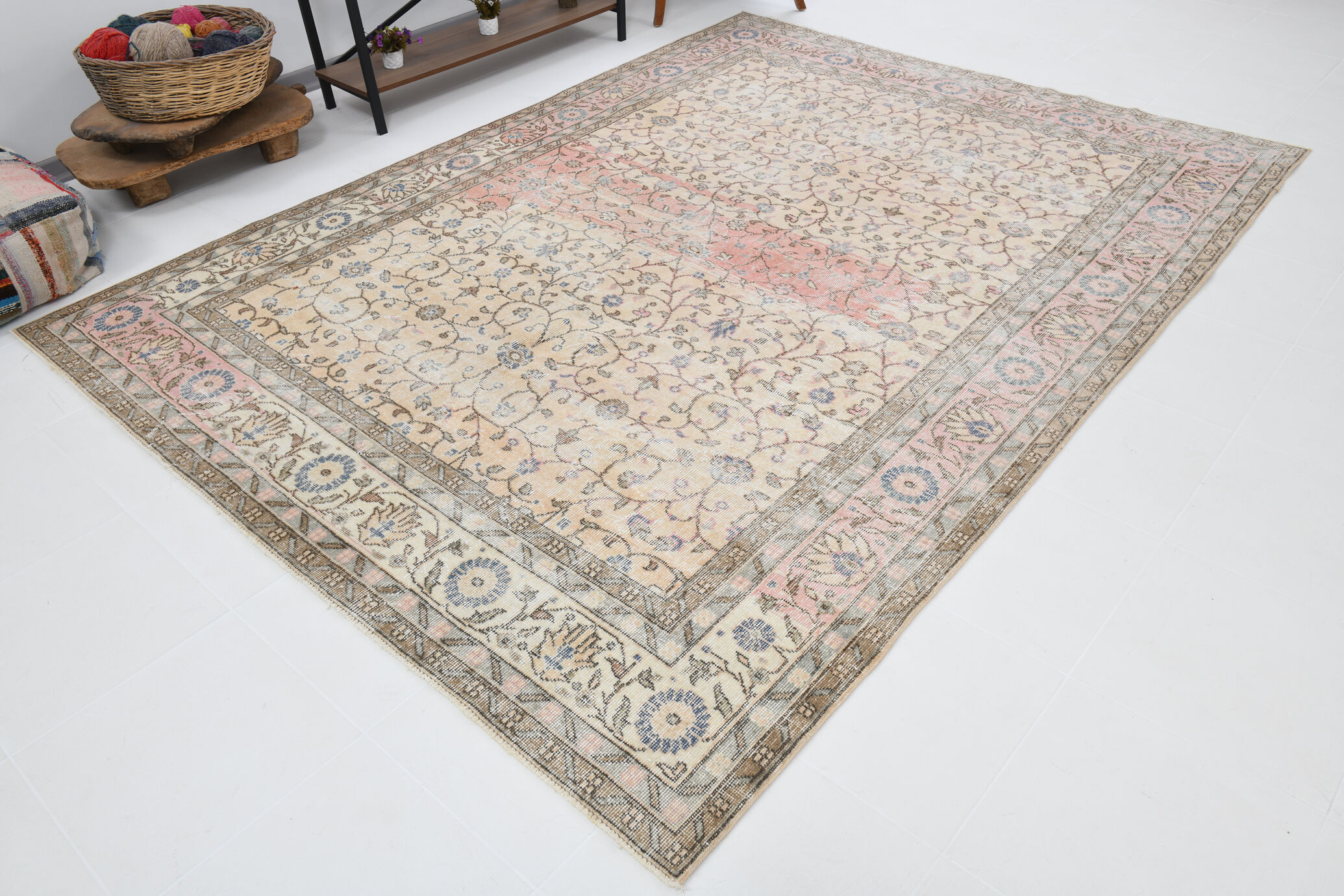 Tapis turc beige classique 300x221cm