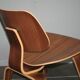 Chaise siège eames LCW walnut herman miller noyer