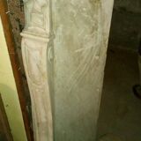Louis XV white marble mantel from the 19th century