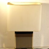 Mirror table lamp and brass 70s