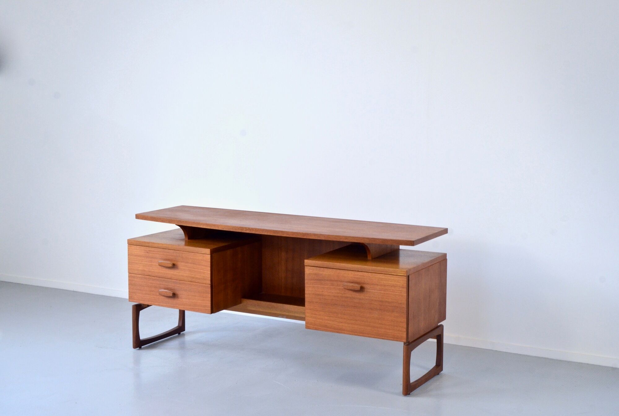 Midcentury G Plan floating top teak desk