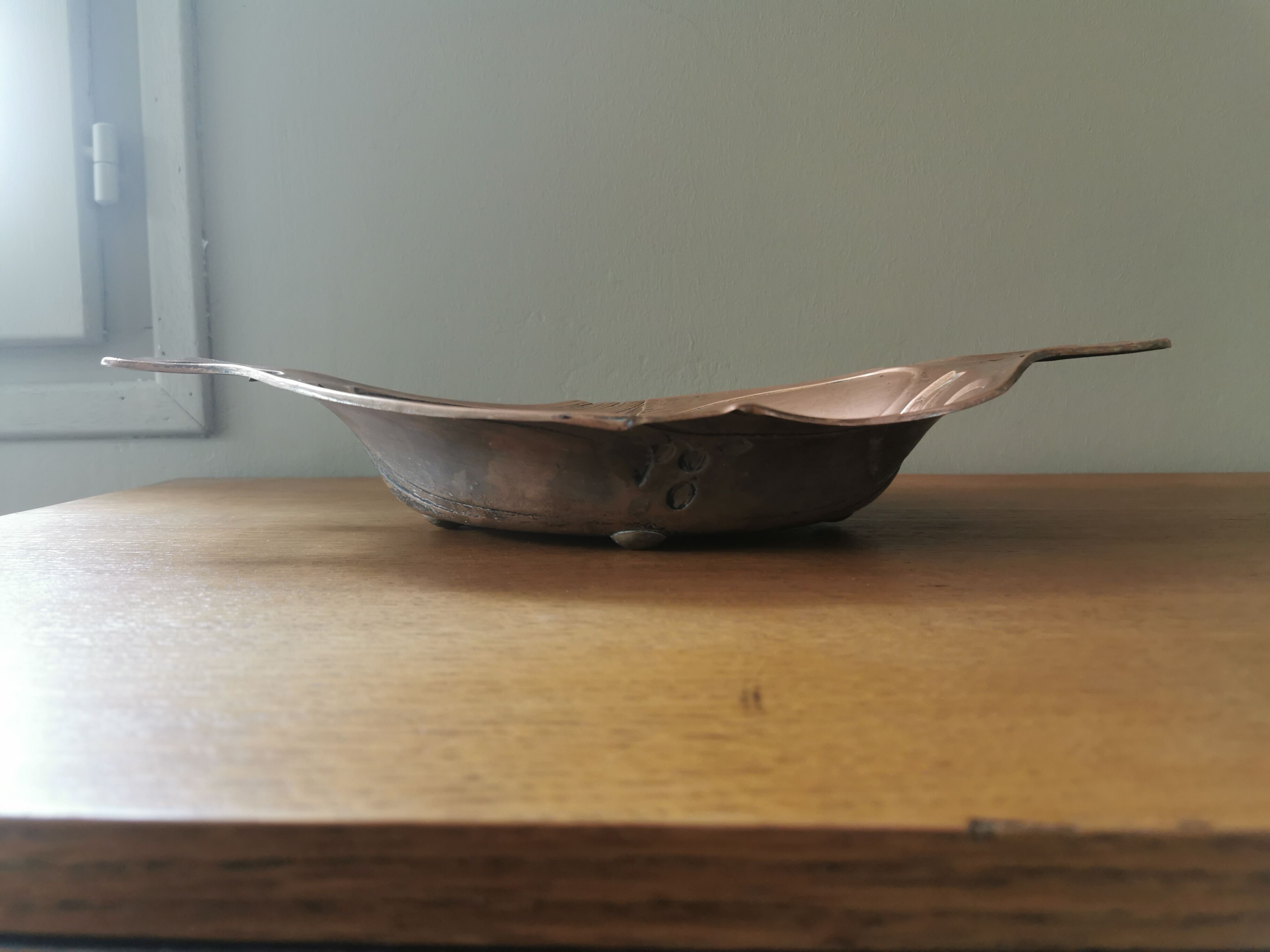 Art Nouveau copper cup